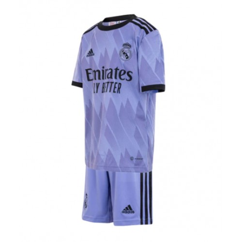Real Madrid Vinicius Junior #20 kläder Barn 2022-23 Bortatröja Kortärmad (+ korta byxor) Real Madrid Vinicius Junior #20 kläder Barn 2022-23 Bortatröja Kortärmad (+ korta byxor)